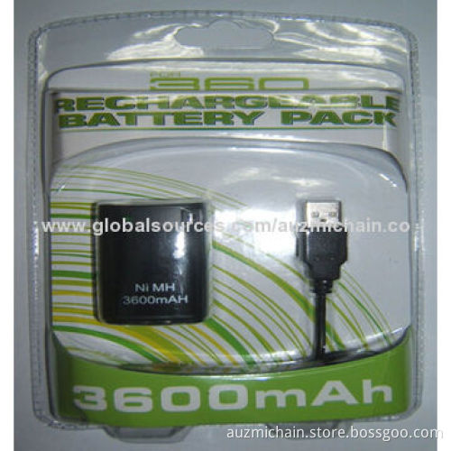 Video Game Accessories Enhance, 3,600mAh Rechargeable Brand New Battery, Xbox 360 Games controller